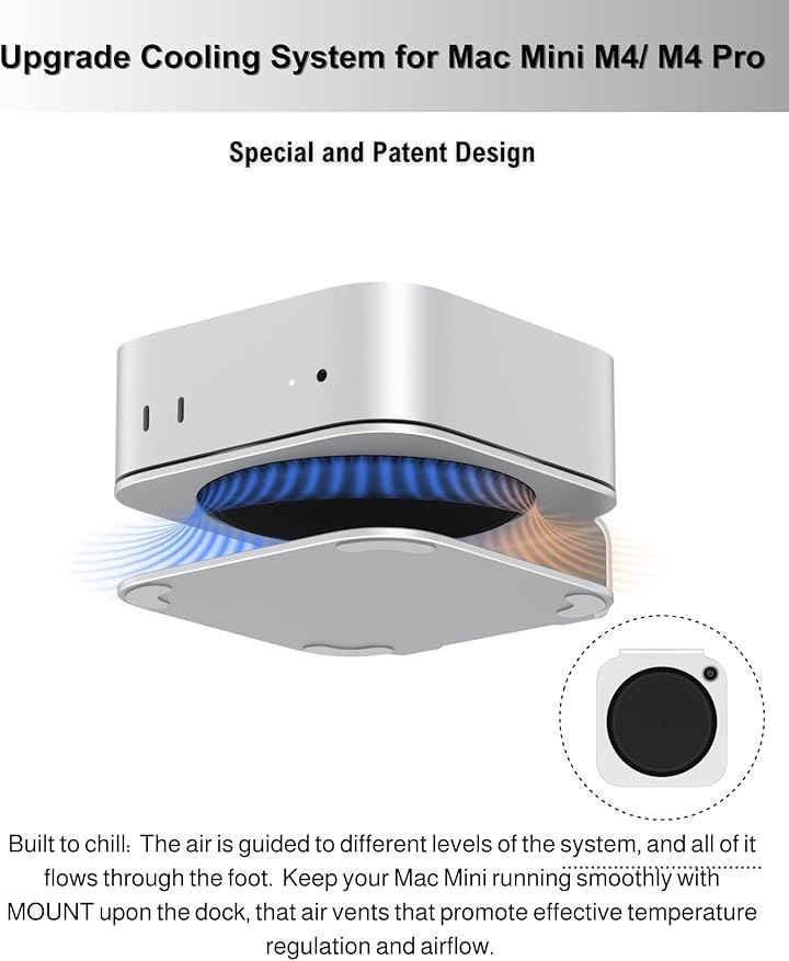 Mac mini M4スタンド アルミマウント 2024 / Pro用 冷却内蔵 電源ボタンへのアクセス 滑り止め アクセサリー(シルバー) Mac mini M4スタンド アルミマウント 2024 / Pro用 冷却内蔵 電源ボタンへのアクセス 滑り止め アクセサリー(シルバー)