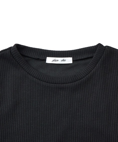 ロング・マキシ丈/半袖 シフォンプリント切替ワンピース アトランダム