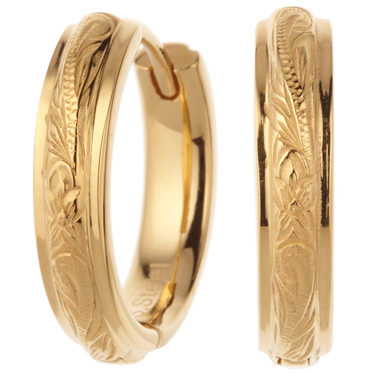 フープピアス メンズ ハワイアンジュエリー サージカルステンレス 両耳用 リングピアス マイレ 波 フープピアス メンズ ハワイアンジュエリー サージカルステンレス 両耳用 リングピアス マイレ 波