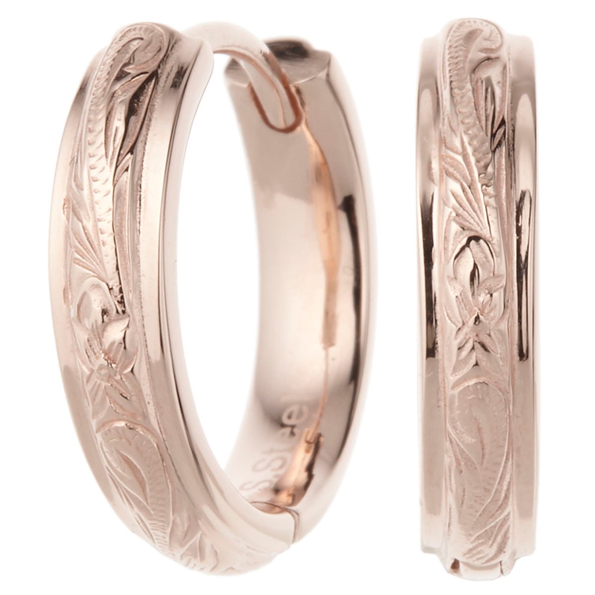 フープピアス メンズ ハワイアンジュエリー サージカルステンレス 両耳用 リングピアス マイレ 波 フープピアス メンズ ハワイアンジュエリー サージカルステンレス 両耳用 リングピアス マイレ 波