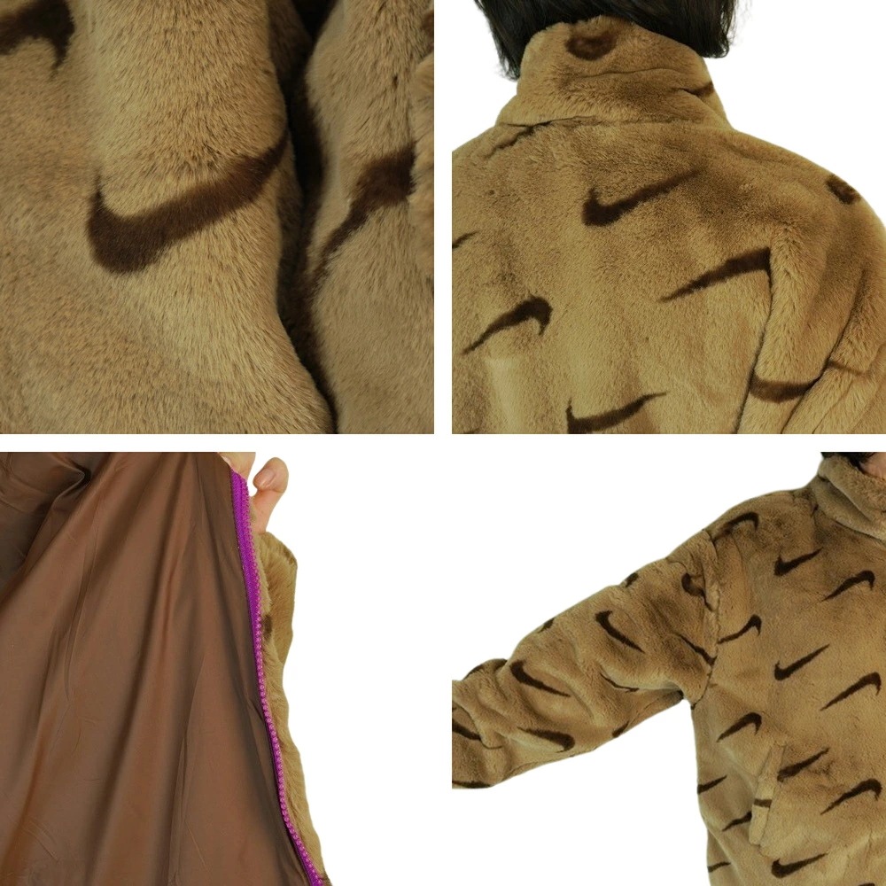 ナイキ NIKEレディース ジャケットNSW AOP FAUX FUR JACKETナイキ