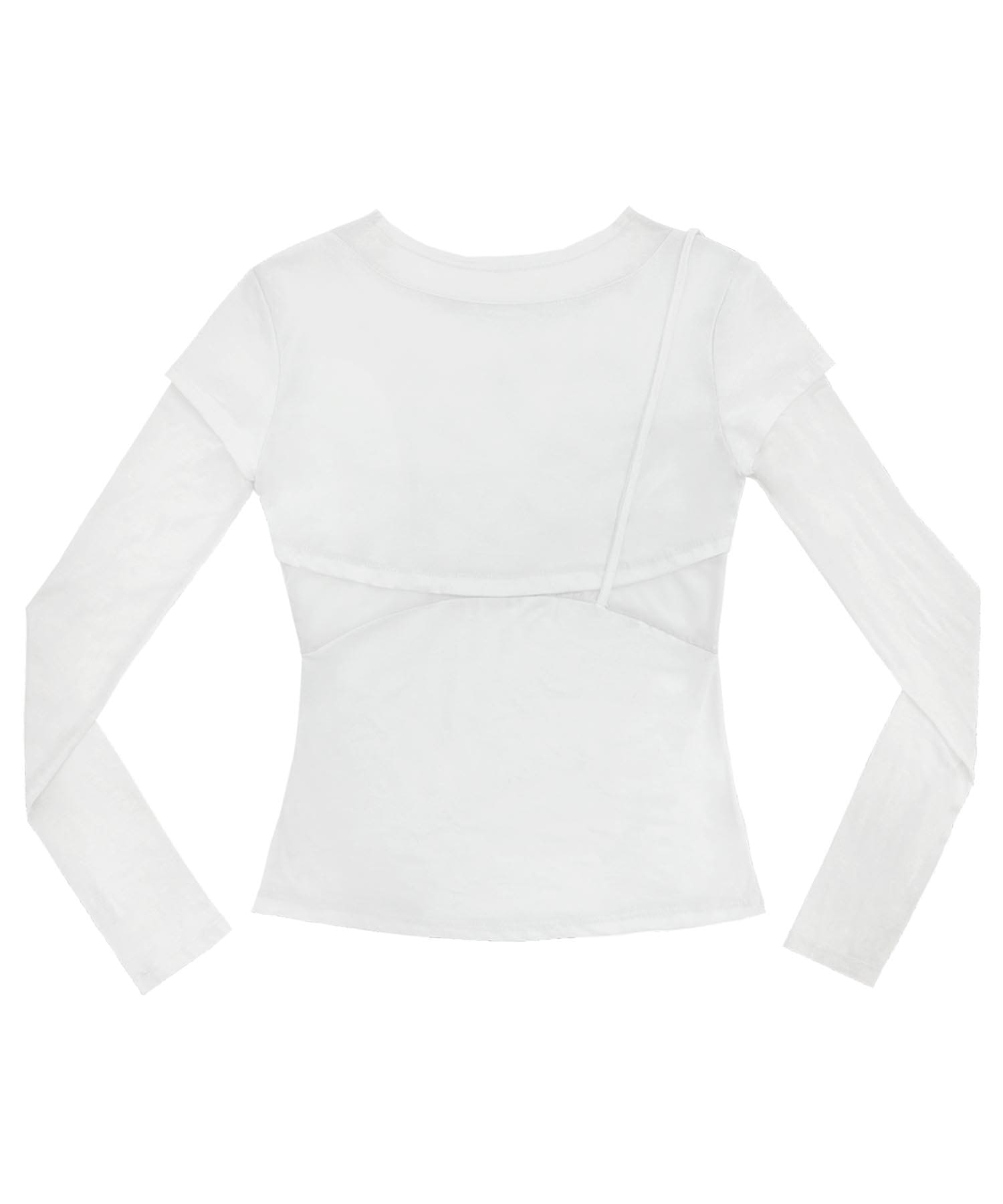 トップス ojos Layered Shoulder Strap MUSINSA公式 | OJOS Layered Shoulder Strap Long Sleeves