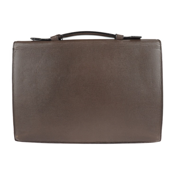 LOEWE ロエベ ブリーフケース ビジネスバッグ レザー ブラウン シルバー金具 2WAY 書類鞄 ショルダーバッグ【本物保証】 LOEWE ロエベ ブリーフケース ビジネスバッグ レザー ブラウン シルバー金具 2WAY 書類鞄 ショルダーバッグ【本物保証】
