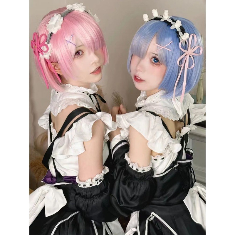 ゼロから始める異世界生活 ラムレム メイド服 コス衣装 フルセット コスプレ衣装 女性 ロリータ衣装 ゼロから始める異世界生活 ラムレム メイド服 コス衣装 フルセット コスプレ衣装 女性 ロリータ衣装