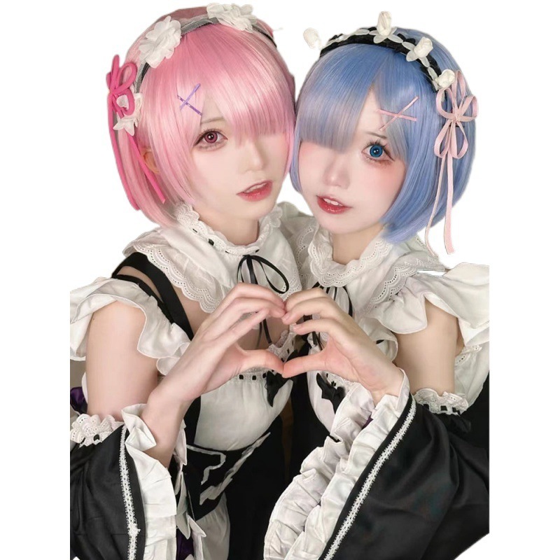 ゼロから始める異世界生活 ラムレム メイド服 コス衣装 フルセット コスプレ衣装 女性 ロリータ衣装 ゼロから始める異世界生活 ラムレム メイド服 コス衣装 フルセット コスプレ衣装 女性 ロリータ衣装