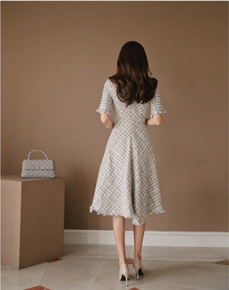 レディース ワンピース フレアスカート 膝下 半袖 ラウンドネック Aライン アシンメトリー レディース ワンピース フレアスカート 膝下 半袖 ラウンドネック Aライン アシンメトリー