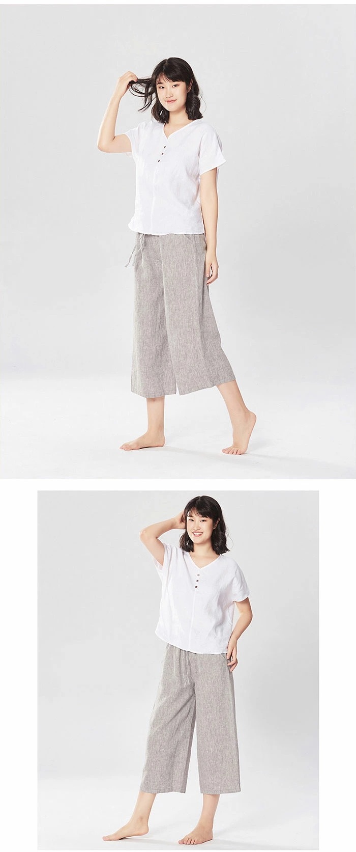 【お得 激安販売！】リネンパンツ レディース 麻100% イージーパンツ サルエルパンツ 9分丈 綿麻 ゆったり 新品 スラックス きれいめ クロップドパンツ ウエストゴム テーパードパンツ 無地 美