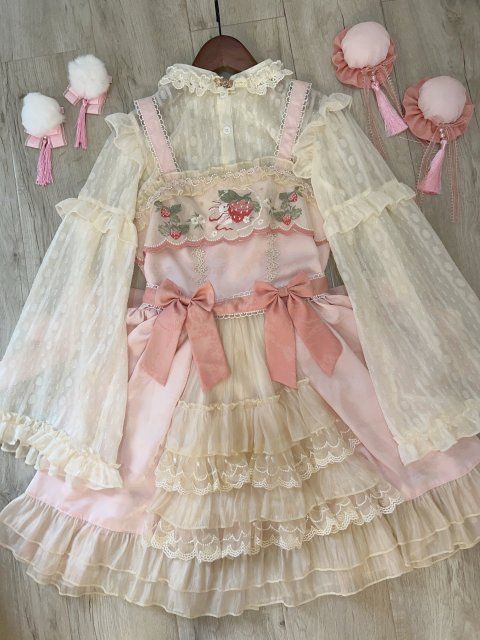 ロリータドレス中秋jskサスペンダーワンピース夏
