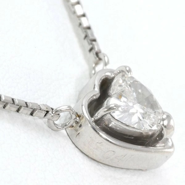 Pm PT850 ネックレス ダイヤ 0.41 鑑定書 約42cm ジュエリー 中古 Pm PT850 ネックレス ダイヤ 0.41 鑑定書 約42cm ジュエリー 中古