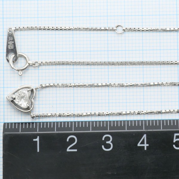 Pm PT850 ネックレス ダイヤ 0.41 鑑定書 約42cm ジュエリー 中古 Pm PT850 ネックレス ダイヤ 0.41 鑑定書 約42cm ジュエリー 中古