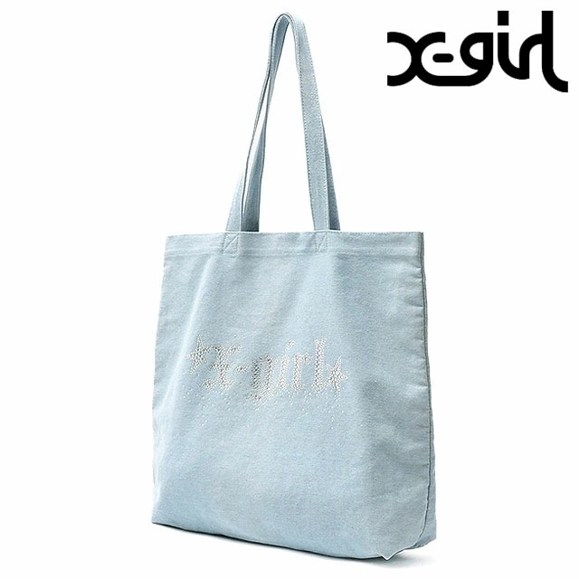 ラインストーン スターダストロゴ トートバッグ [105252053001] レディース 鞄 肩掛け LtINDIGO ライトインディゴ 正規取扱店