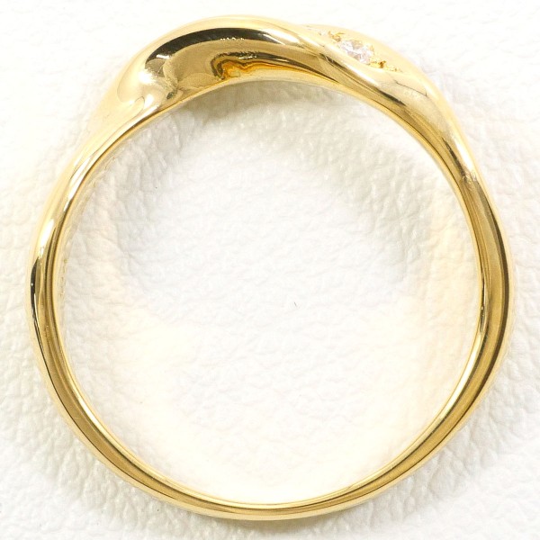 K18 18金 YG イエローゴールド リング 指輪 11号 ダイヤ 0.12 ジュエリー 中古 K18 18金 YG イエローゴールド リング 指輪 11号 ダイヤ 0.12 ジュエリー 中古