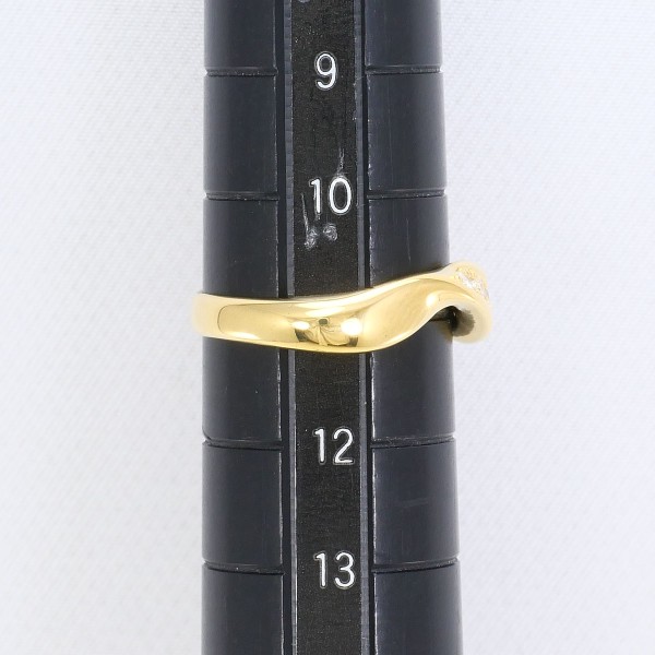 K18 18金 YG イエローゴールド リング 指輪 11号 ダイヤ 0.12 ジュエリー 中古 K18 18金 YG イエローゴールド リング 指輪 11号 ダイヤ 0.12 ジュエリー 中古
