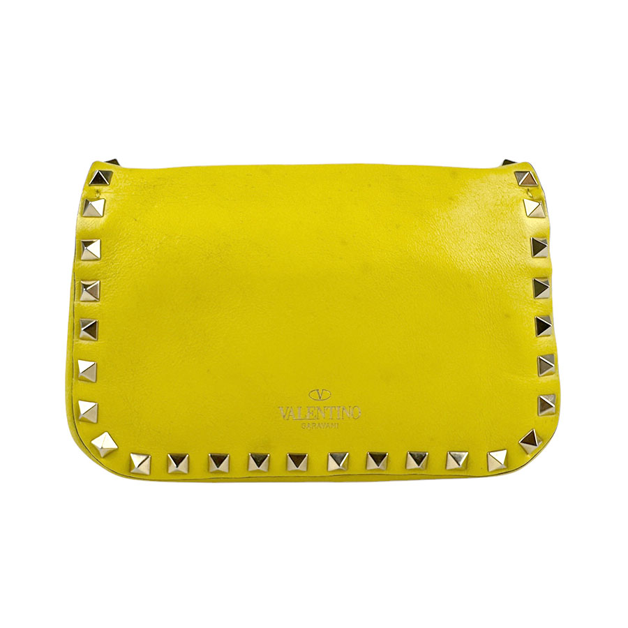 ヴァレンティノ ガラヴァーニ Valentino Garavani ショルダーバッグ レザー イエロー レディース z4523 ヴァレンティノ ガラヴァーニ Valentino Garavani ショルダーバッグ レザー イエロー レディース z4523