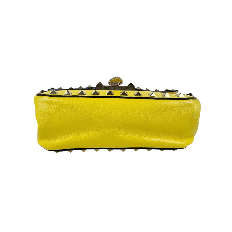 ヴァレンティノ ガラヴァーニ Valentino Garavani ショルダーバッグ レザー イエロー レディース z4523 ヴァレンティノ ガラヴァーニ Valentino Garavani ショルダーバッグ レザー イエロー レディース z4523