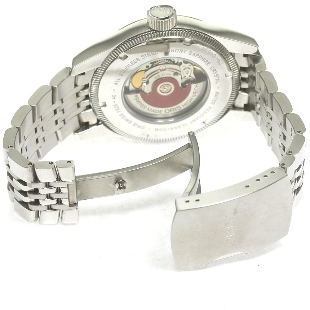 オリス ORIS 7629-40 ビッククラウン ポインターデイト 自動巻き メンズ 美品 _847315【中古】