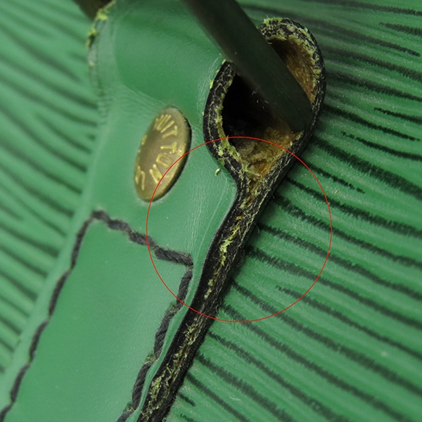 ルイヴィトン LOUIS VUITTON ボストンバッグ キーポル 55 エピレザー ボルネオグリーン ゴールド金具 緑 M42954 ML0990【中古】