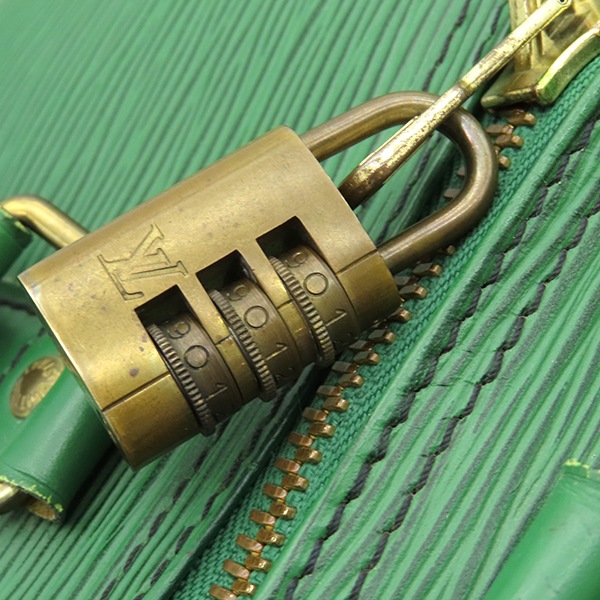 ルイヴィトン LOUIS VUITTON ボストンバッグ キーポル 55 エピレザー ボルネオグリーン ゴールド金具 緑 M42954 ML0990【中古】