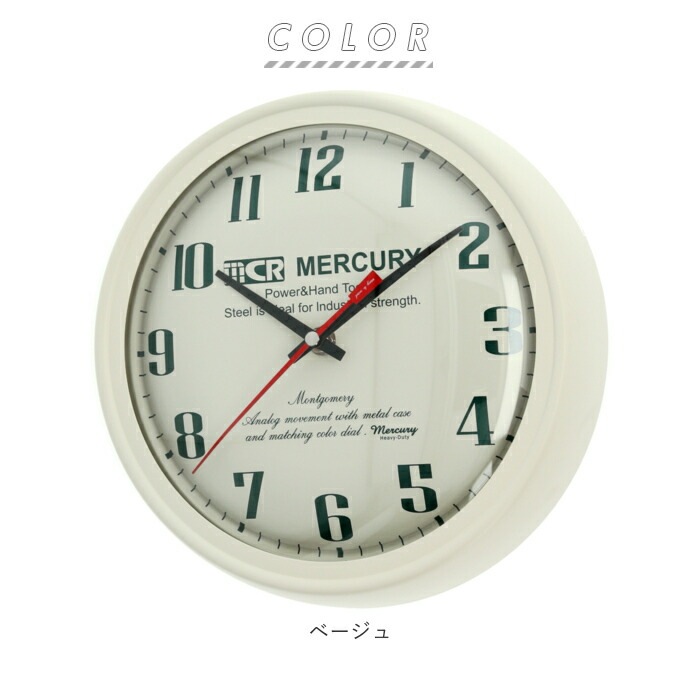 オンラインショップ マーキュリー 壁掛け時計 mercury 通販 雑貨 MONTGOMERY ウォールクロック 時計 掛時計 