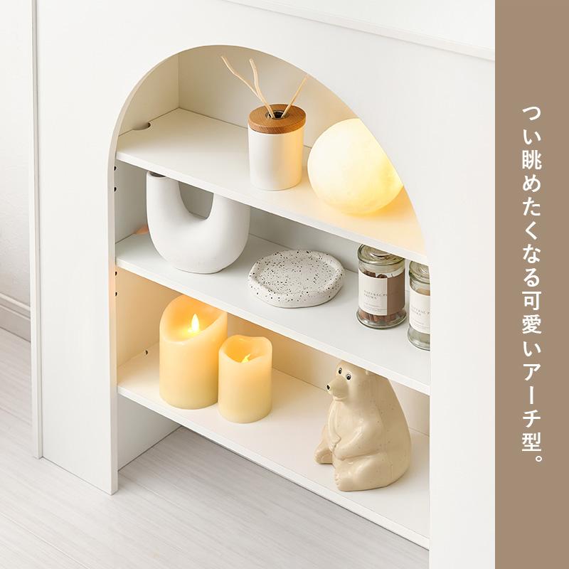 マントルピース 収納棚 幅80cm 可動棚 コード通し穴付き 完成品 ライト 照明 ディスプレイラック マントルピース 収納棚 幅80cm 可動棚 コード通し穴付き 完成品 ライト 照明 ディスプレイラック