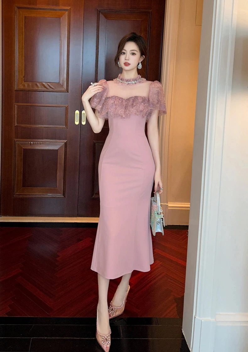 JY.上品 2024夏新品 フリル チュールドッ マーメイド ピンク パーティー キャバ 大人 同窓会 披露宴 卒業式 結婚式 演奏会 ウェディング 二次会 メガ割 JY.上品 2024夏新品 フリル チュールドッ マーメイド ピンク パーティー キャバ 大人 同窓会 披露宴 卒業式 結婚式 演奏会 ウェディング 二次会 メガ割