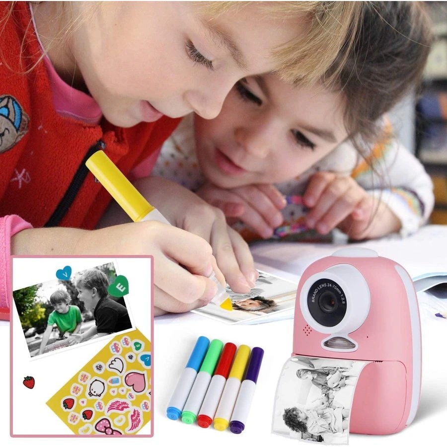 工ガ割-キッズカメラ 子供用 インスタントカメラ デュアルレンズ 1080P 自撮り ビデオ プレゼント お 工ガ割-キッズカメラ 子供用 インスタントカメラ デュアルレンズ 1080P 自撮り ビデオ プレゼント お