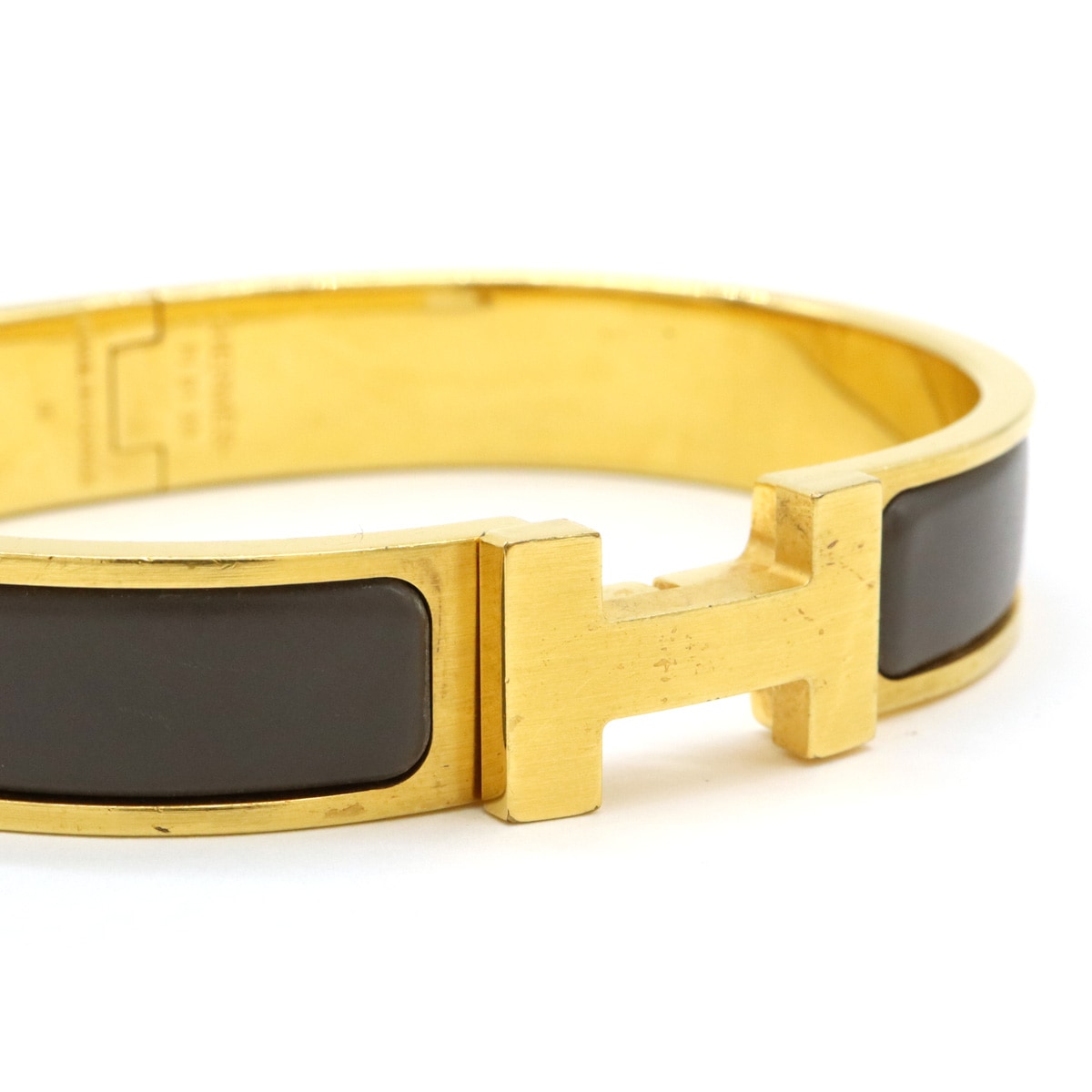 エナメルブレスレット クリックHH バングル ブレスレット GP ゴールド グリエタンマッ