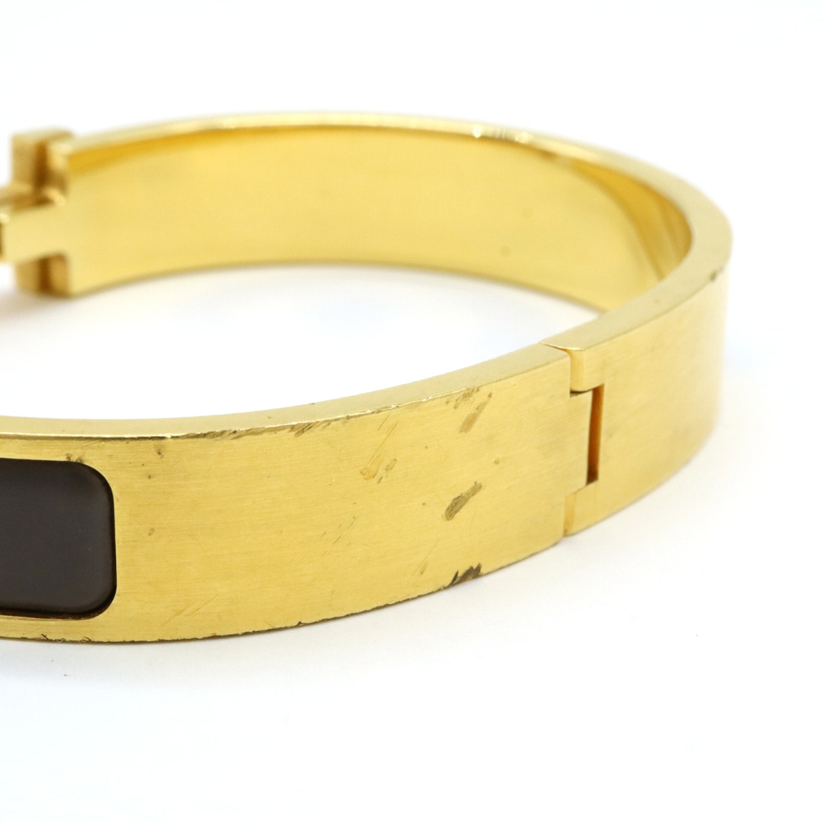 エナメルブレスレット クリックHH バングル ブレスレット GP ゴールド グリエタンマッ