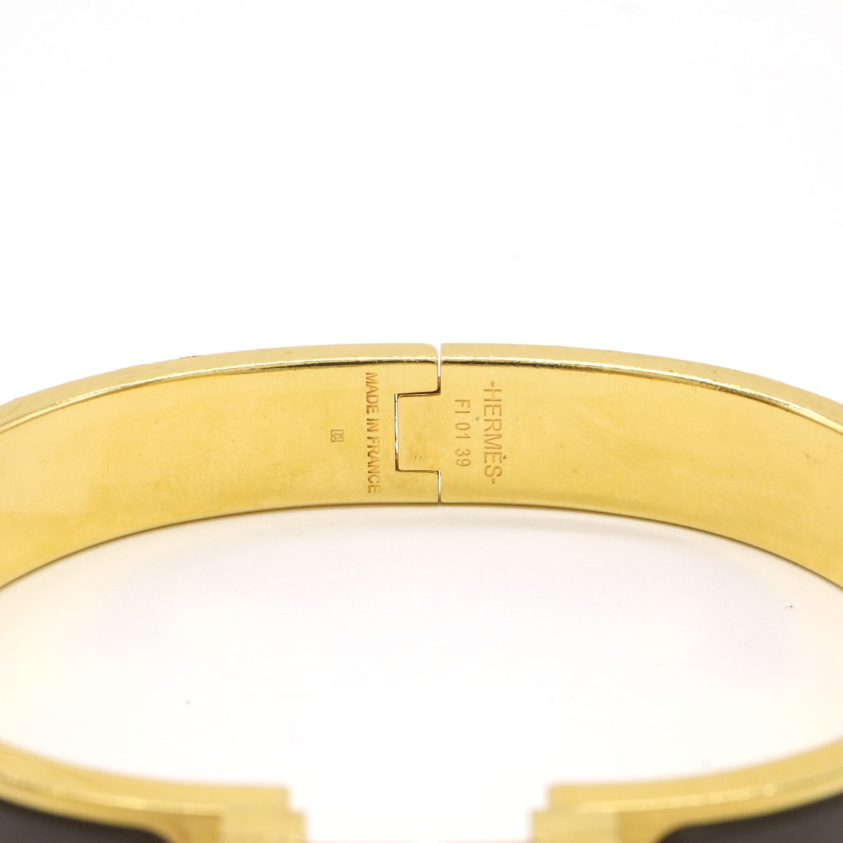 エナメルブレスレット クリックHH バングル ブレスレット GP ゴールド グリエタンマッ