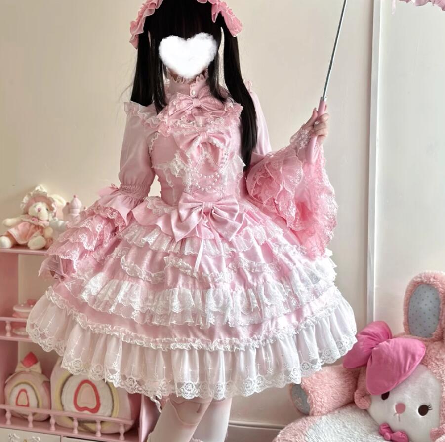 ジャンパースカート ロリータワンピース フリルワンピース 甘ロリータ 甘ロリ ロリータ風ワンピ エレガント Lolita 華やか ロリータ服 リボン チュール 可愛いコスチューム ゴスロリ コスプレ衣 ジャンパースカート ロリータワンピース フリルワンピース 甘ロリータ 甘ロリ ロリータ風ワンピ エレガント Lolita 華やか ロリータ服 リボン チュール 可愛いコスチューム ゴスロリ コスプレ衣