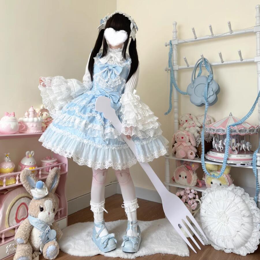 ジャンパースカート ロリータワンピース フリルワンピース 甘ロリータ 甘ロリ ロリータ風ワンピ エレガント Lolita 華やか ロリータ服 リボン チュール 可愛いコスチューム ゴスロリ コスプレ衣 ジャンパースカート ロリータワンピース フリルワンピース 甘ロリータ 甘ロリ ロリータ風ワンピ エレガント Lolita 華やか ロリータ服 リボン チュール 可愛いコスチューム ゴスロリ コスプレ衣