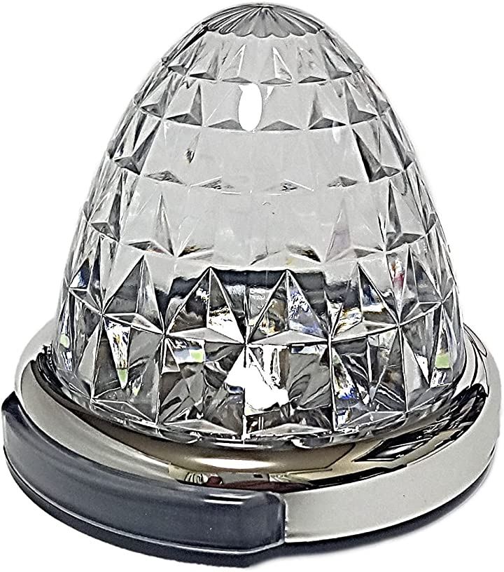 カスタマイズ 12V 24V トラック用 LED マーカーランプ 路肩灯機能付 サイド メッキリング 5面クリスタルカット仕様 22LED 汎用(ピンク, 10個) カスタマイズ 12V 24V トラック用 LED マーカーランプ 路肩灯機能付 サイド メッキリング 5面クリスタルカット仕様 22LED 汎用(ピンク, 10個)