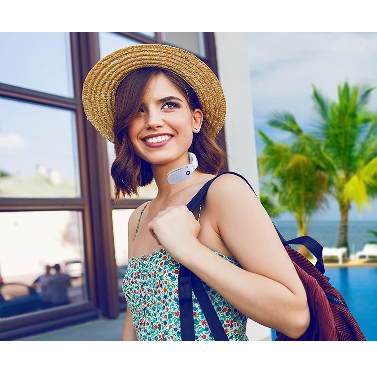 ネックペルチェ NK-P01 キヨラカ 首かけ ネックファン 一年保証 夏冬兼用 熱中症対策 首元 冷却 加熱 首 ネック バッテリー 軽量 ネッククーラー ネックヒーター