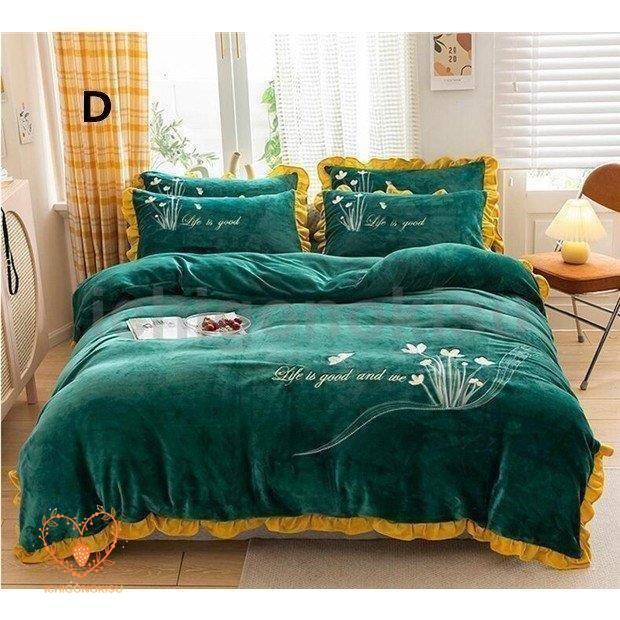 布団カバーセット 新生活 寝具セット プレゼント フランネル あったか 掛け布団カバー 冬 4点セット 敷き布団カバー 枕カバー フラットシーツ おしゃれ 可愛い