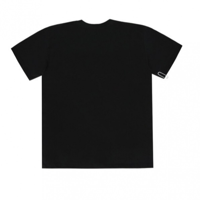 グレイバースコッチロゴレトロマン半袖Tシャツブラック