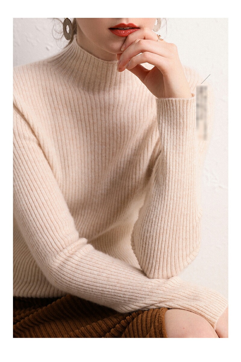 【短納期】セーター レディース ニットセーター ニット 長袖 トップス モックネック トップス 長袖セーター ニットウェア 無地 暖かい 保温性 エレガント 大人女子 カジュアル シンプル 定番 万