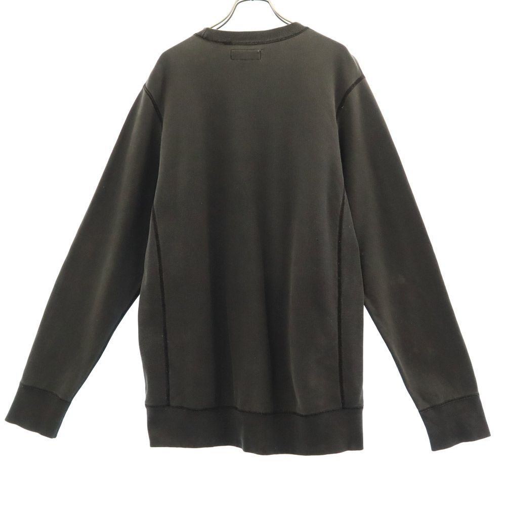 ロゴ刺繍 長袖 スウェット トレーナー M グレー 裏起毛 メンズ ロゴ刺繍 長袖 スウェット トレーナー M グレー 裏起毛 メンズ