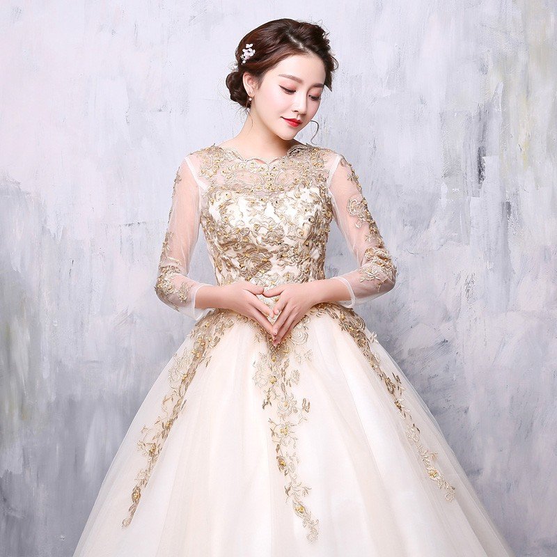 ロングドレス 演奏会 カラードレス 安い コンサート 長袖 パーティードレス ウェディングカラードレ