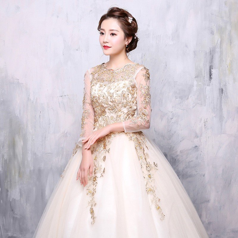 ロングドレス 演奏会 カラードレス 安い コンサート 長袖 パーティードレス ウェディングカラードレ