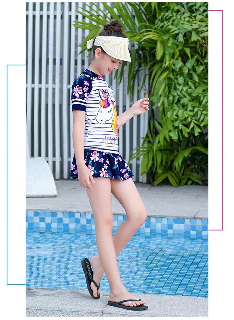 水着 女児用 セパレート スカート 学生水着 子供 上下セット 女の子水着 プリンセス キッズ水着 水遊び ジュニア 子供水着 キュー ユニコーン 女の子 【7月の新作特典】ジュニア 2点セット 水着 水着 女児用 セパレート スカート 学生水着 子供 上下セット 女の子水着 プリンセス キッズ水着 水遊び ジュニア 子供水着 キュー ユニコーン 女の子 【7月の新作特典】ジュニア 2点セット 水着