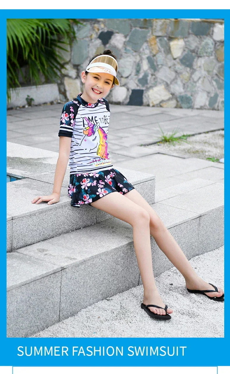 水着 女児用 セパレート スカート 学生水着 子供 上下セット 女の子水着 プリンセス キッズ水着 水遊び ジュニア 子供水着 キュー ユニコーン 女の子 【7月の新作特典】ジュニア 2点セット 水着 水着 女児用 セパレート スカート 学生水着 子供 上下セット 女の子水着 プリンセス キッズ水着 水遊び ジュニア 子供水着 キュー ユニコーン 女の子 【7月の新作特典】ジュニア 2点セット 水着