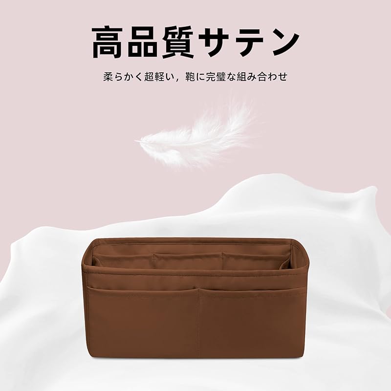 DGAZ ッインックインナーバッグ 高級シルク サテン トートバッグ用 ーキン25/30/35Bags(ゴールドBK25) DGAZ ッインックインナーバッグ 高級シルク サテン トートバッグ用 ーキン25/30/35Bags(ゴールドBK25)