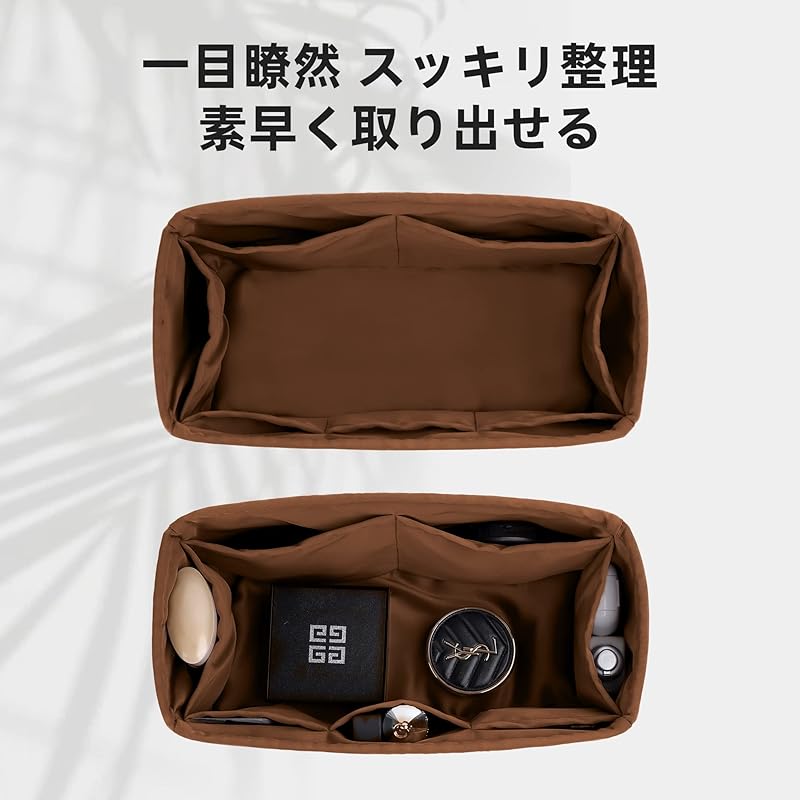 DGAZ ッインックインナーバッグ 高級シルク サテン トートバッグ用 ーキン25/30/35Bags(ゴールドBK25) DGAZ ッインックインナーバッグ 高級シルク サテン トートバッグ用 ーキン25/30/35Bags(ゴールドBK25)