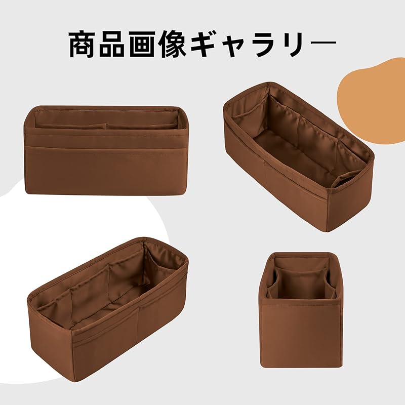 DGAZ ッインックインナーバッグ 高級シルク サテン トートバッグ用 ーキン25/30/35Bags(ゴールドBK25) DGAZ ッインックインナーバッグ 高級シルク サテン トートバッグ用 ーキン25/30/35Bags(ゴールドBK25)