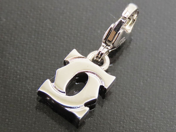 カルティエ2C ベビーチャームホワイトゴールド ペンダント トップ