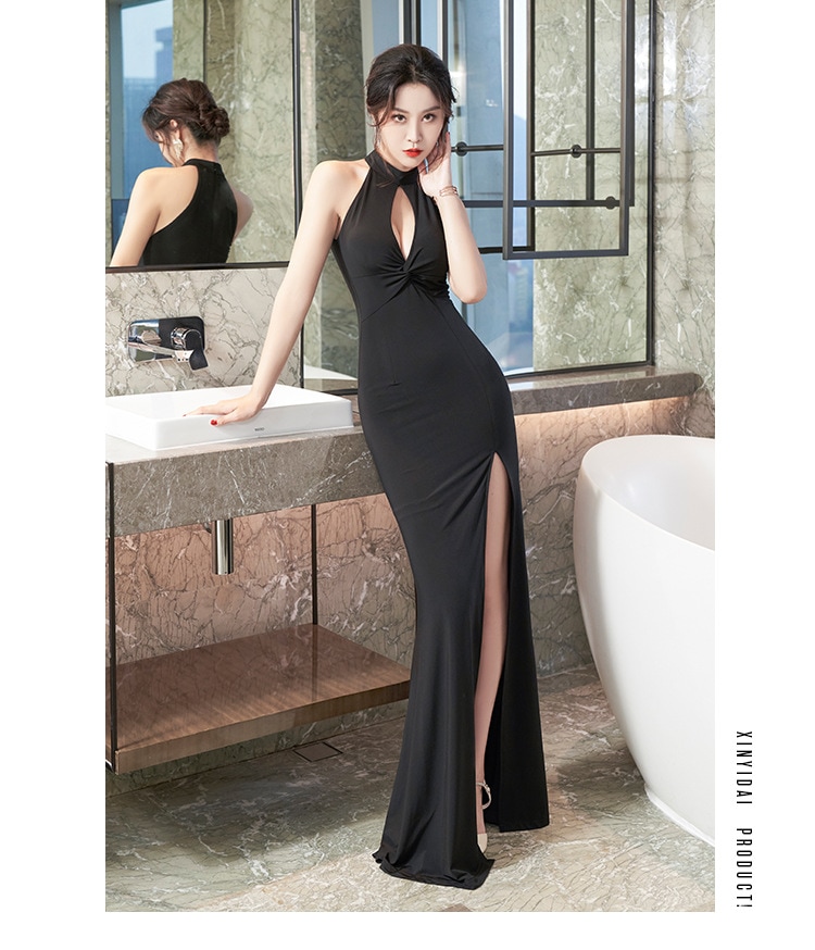 【急速出荷！】イブニングドレス パーティードレス セクシー スリット ワンピース 二次会 結婚式 成人式 お呼ばれ 披露宴 17