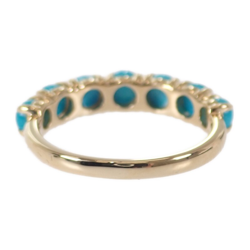 デザイン ジュエリー リング K18イエローゴールド 13号 ターコイズ レディース【Aランク】 デザイン ジュエリー リング K18イエローゴールド 13号 ターコイズ レディース【Aランク】