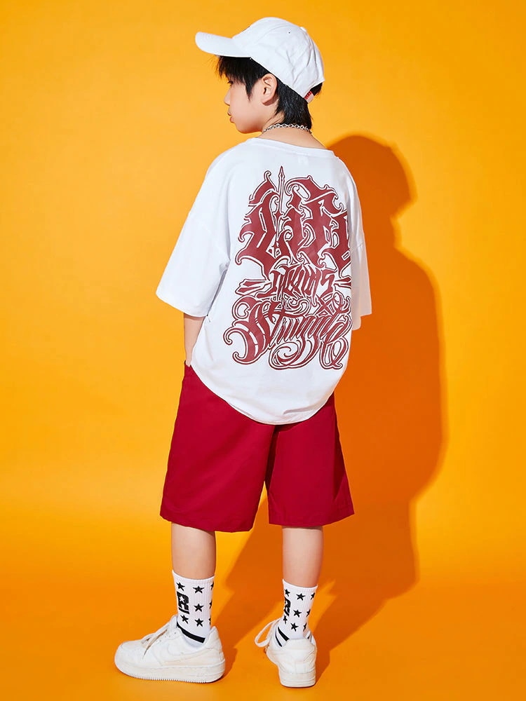 【5091人コレクション】ストリートダンス子供潮服シャツセットhiphop夏男児ヒップホップ子供服爆街女性演出服ジャズダンス 【5091人コレクション】ストリートダンス子供潮服シャツセットhiphop夏男児ヒップホップ子供服爆街女性演出服ジャズダンス