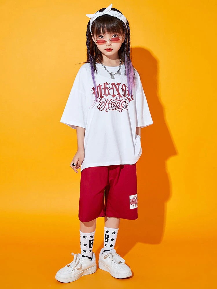 【5091人コレクション】ストリートダンス子供潮服シャツセットhiphop夏男児ヒップホップ子供服爆街女性演出服ジャズダンス 【5091人コレクション】ストリートダンス子供潮服シャツセットhiphop夏男児ヒップホップ子供服爆街女性演出服ジャズダンス