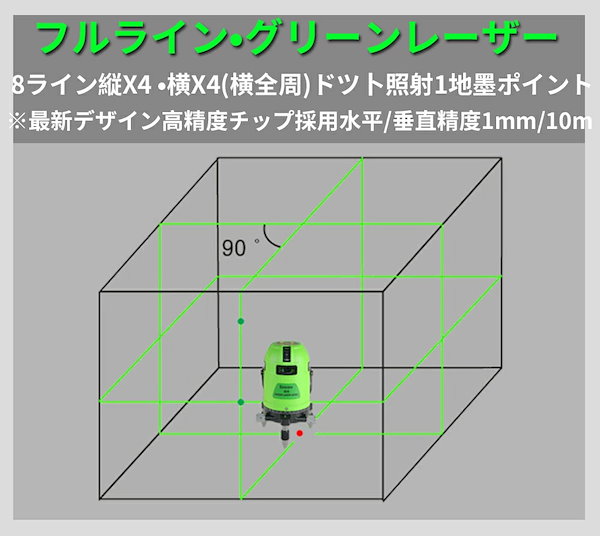 Qoo10] 三脚受光器セットフルライン グリーン レ